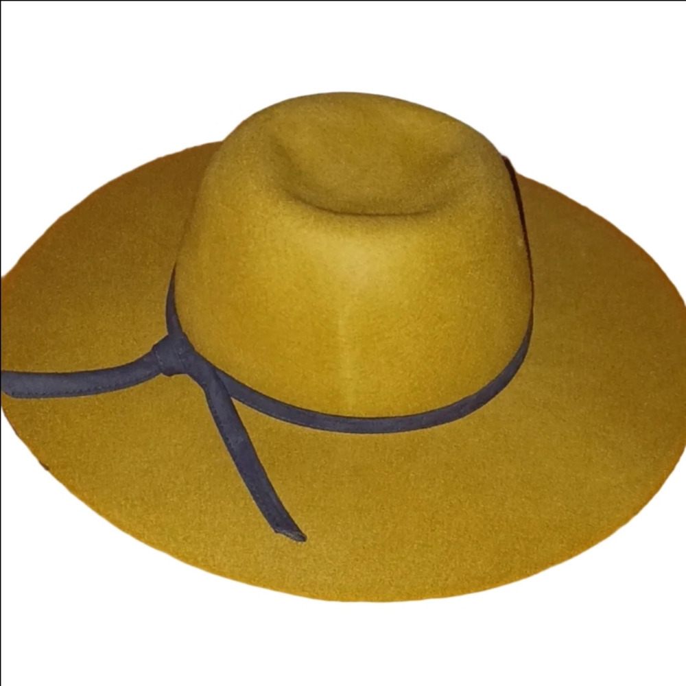 San Diego Hat Company camel color wide brim fedora hat